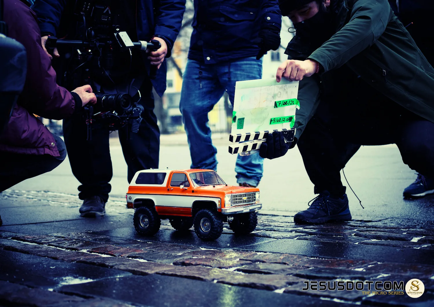 JESUSDOTCOM — miniature vehicle on set